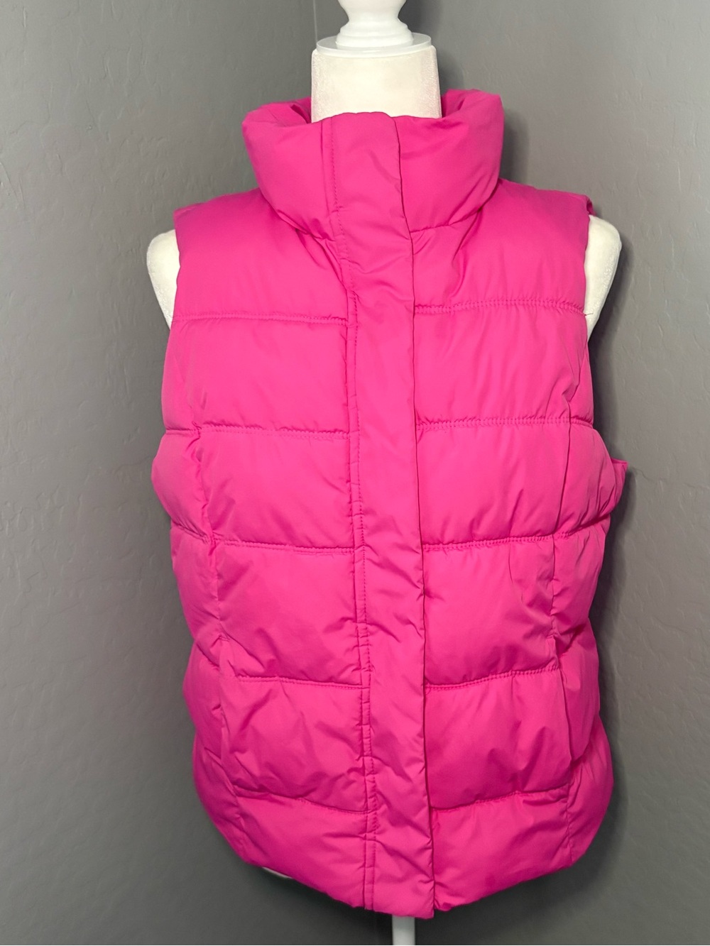 GAP Hot Pink Quilted Puffer Vest - Girls